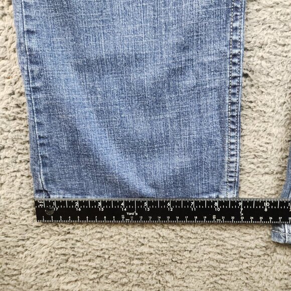 Riders by Lee Mid Rise Bootcut Jeans Womens 12M Curvy Blue Stretch Classic Denim - Picture 8 of 10